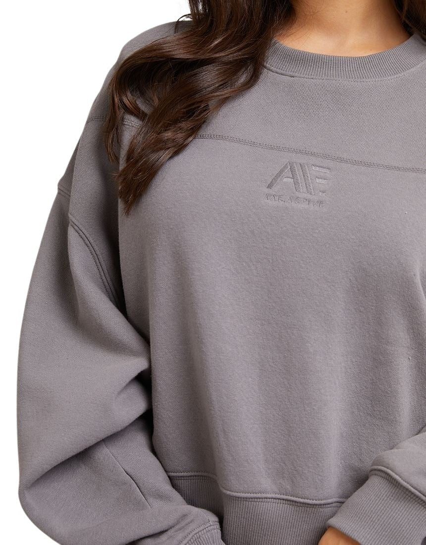 All About Eve - AAE Active Tonal Sweater - Charcoal - Last One Size 10!