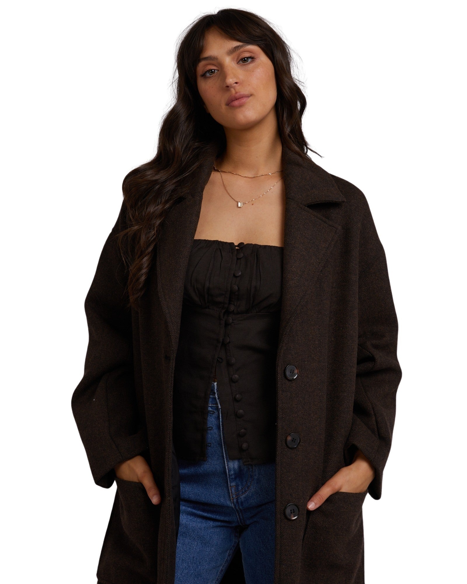 All About Eve - Manhattan Coat - Brown