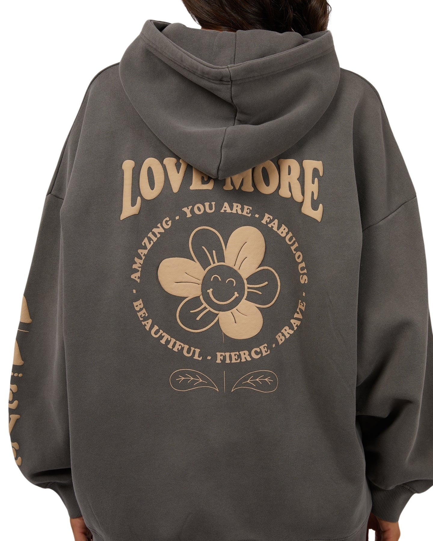All About Eve - Love More Hoody - Charcoal