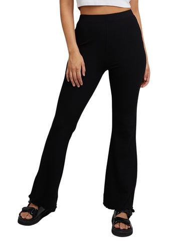 All About Eve - AAE Rib Flare Pants - Black