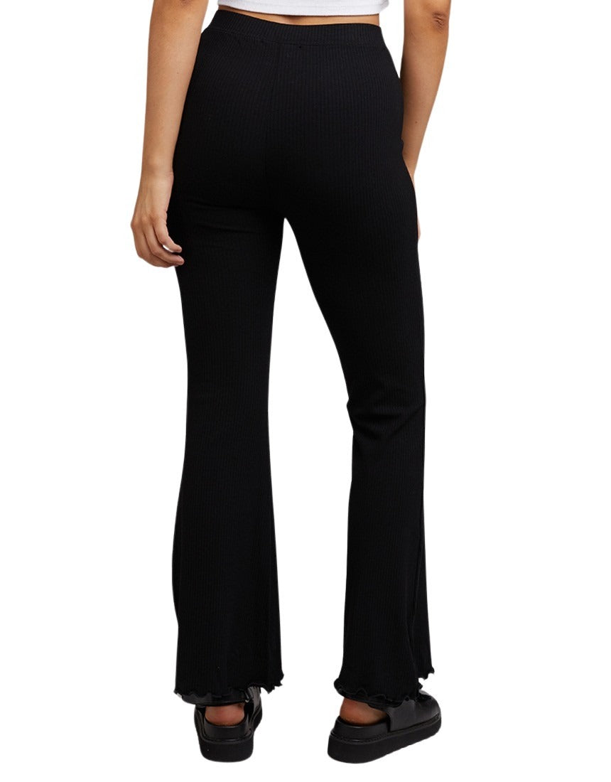 All About Eve - Rib Flare Pants - Black