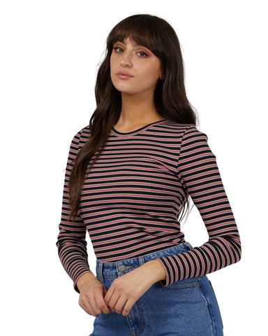 All About Eve - Eve Rib Stripe Long Sleeve - Black