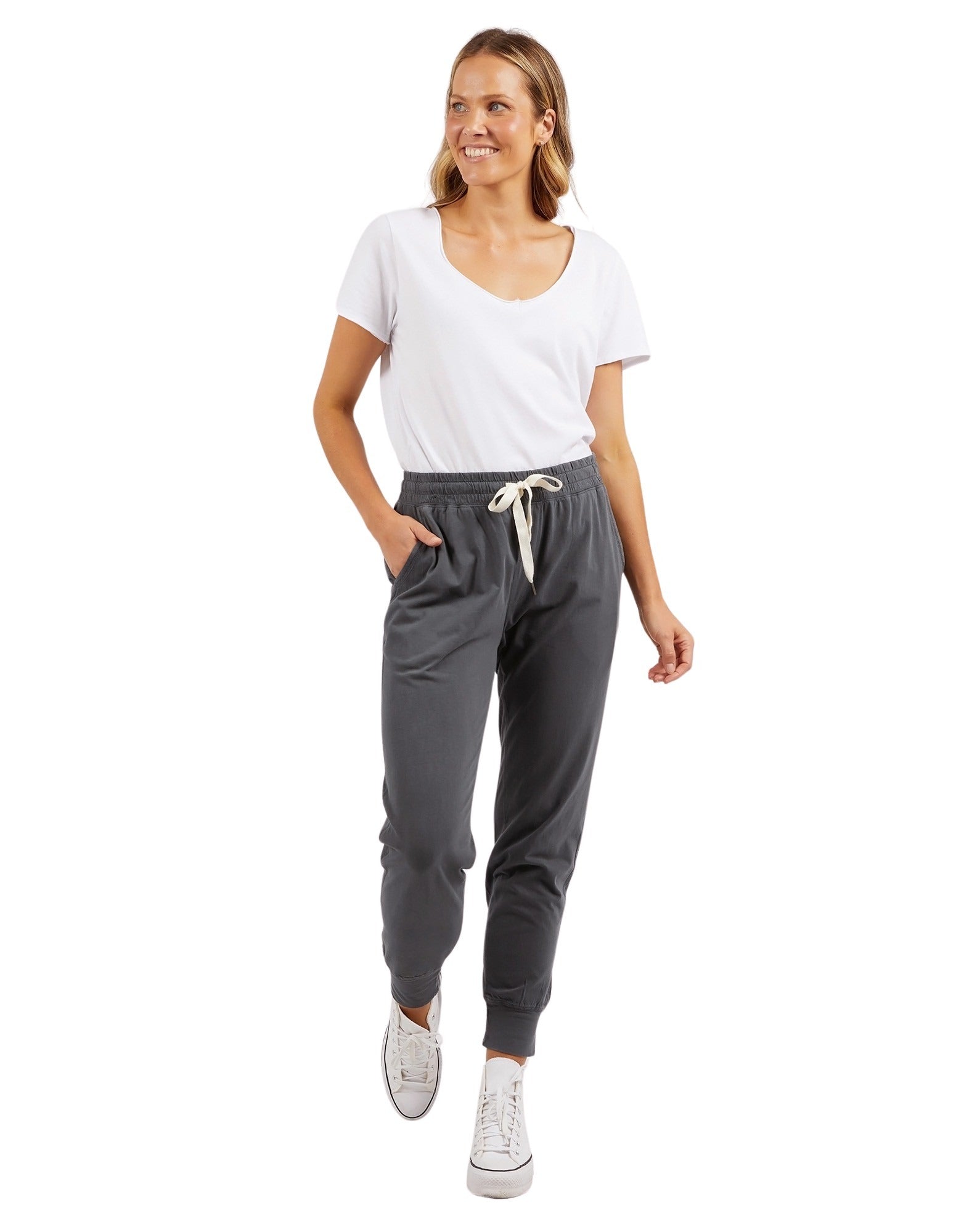 Elm - Wash Out Pant - Charcoal
