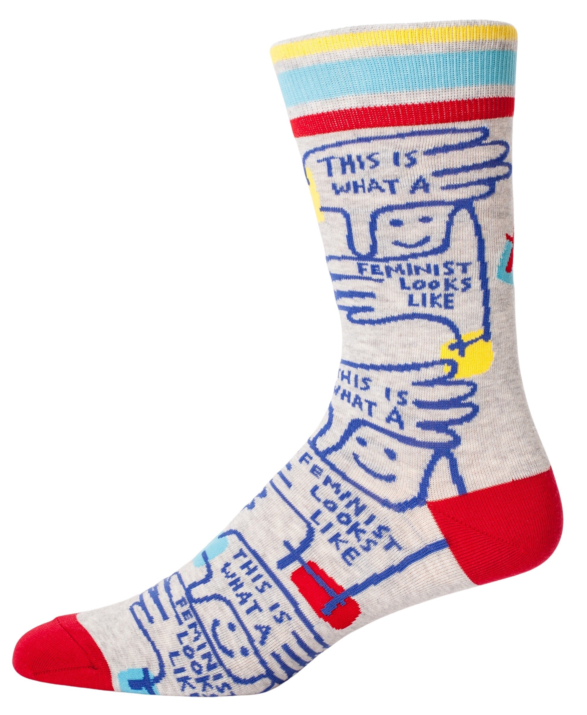 Blue Q - Men's Socks - This Is What A Feminist Looks Like