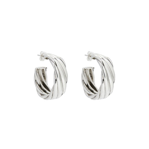 Najo E6601 Brightly Silver Earrings