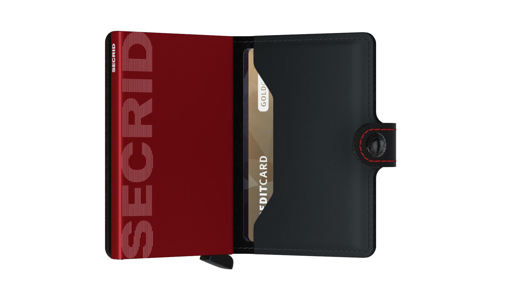 Secrid - Mini Wallet - Matte Black & Red