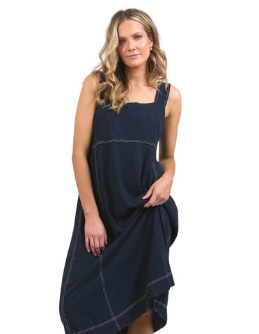 Sage Dress Navy