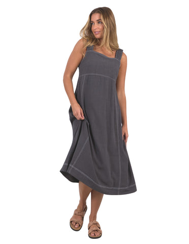 Foxwood Sage Dress - Charcoal