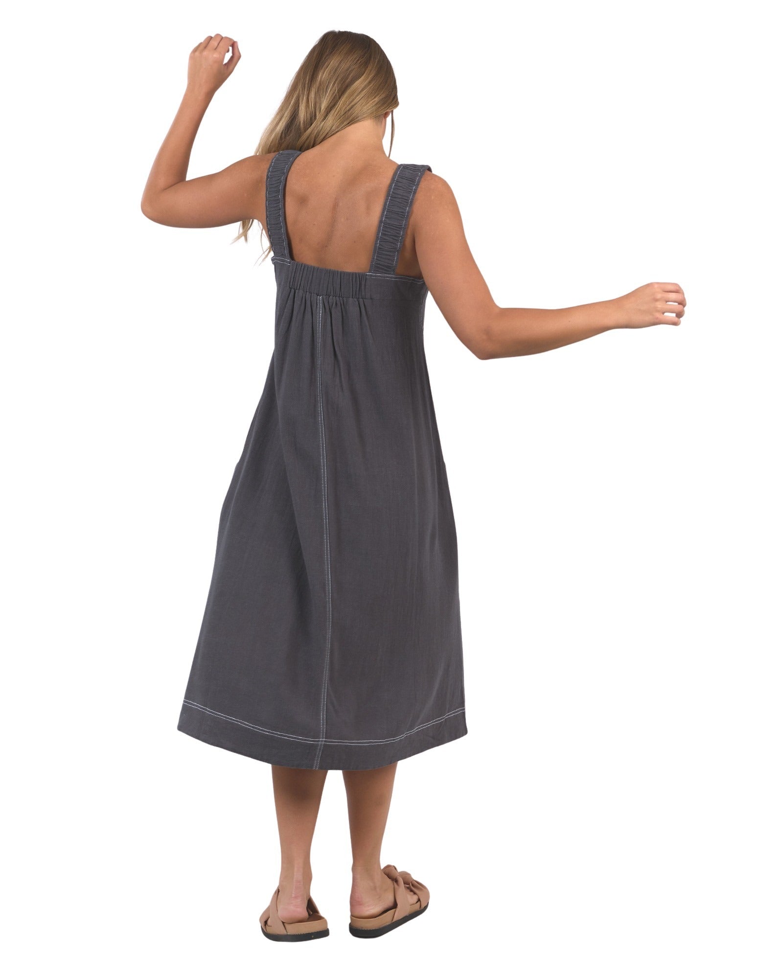 Foxwood Sage Dress - Charcoal