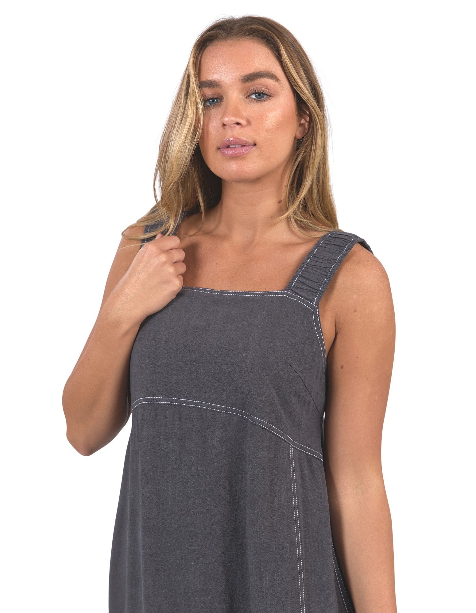 Foxwood Sage Dress - Charcoal