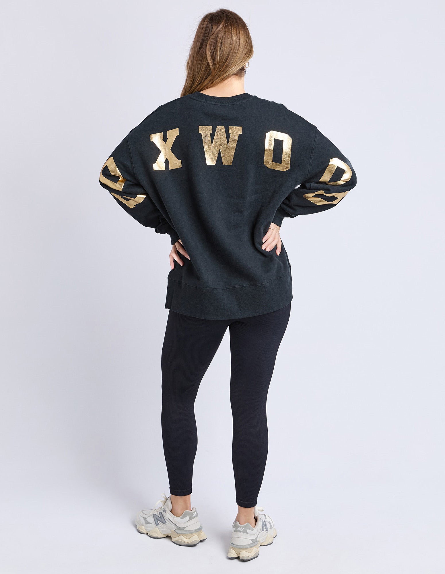 Foxwood Interval Crew - Black & Metallic Gold