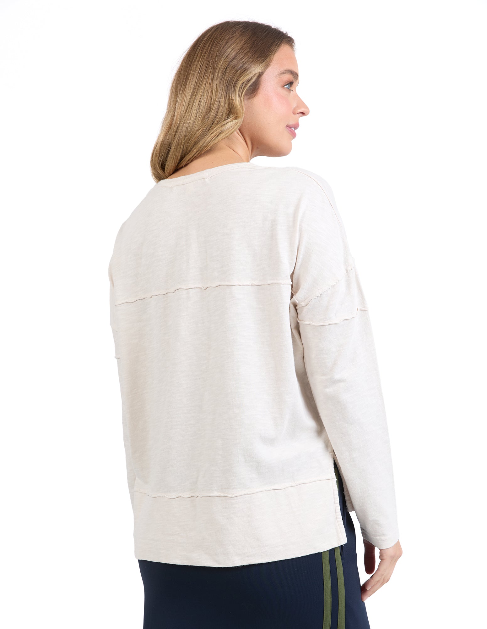 Foxwood - Throw On Long Sleeve Tee - Bone