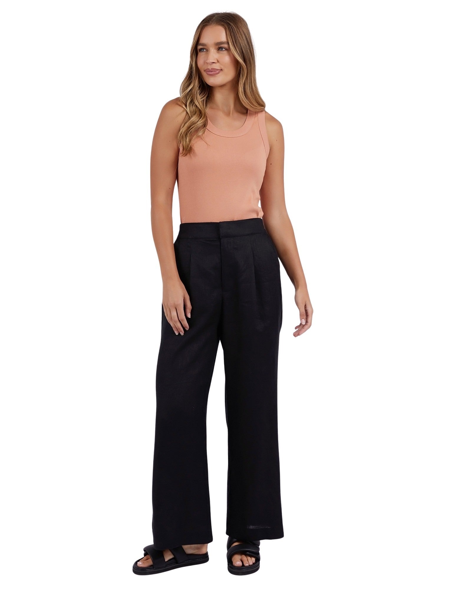 Foxwood Elina Wide Leg Pant - Black