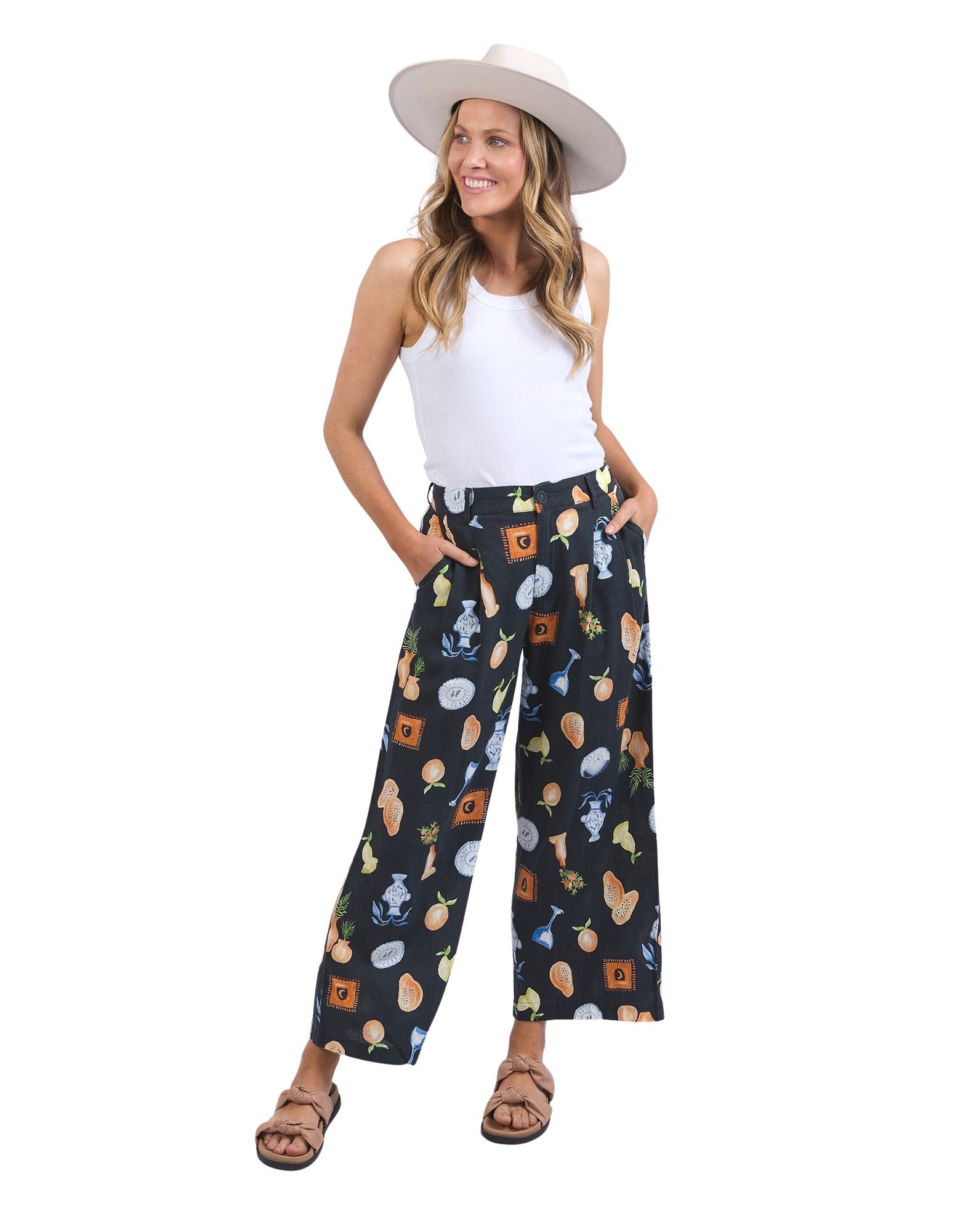 Foxwood Italian Summer Pant - Print