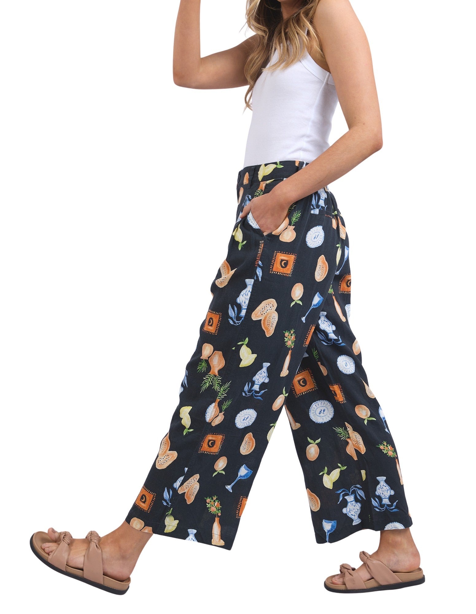 Foxwood Italian Summer Pant - Print