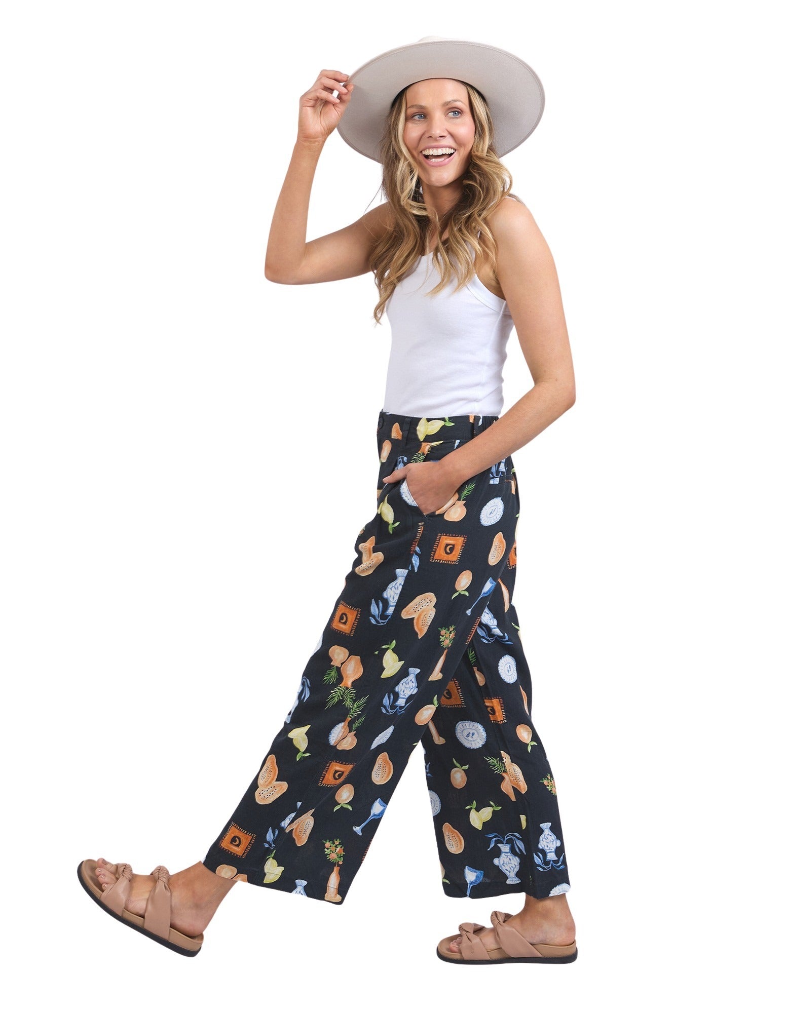 Foxwood Italian Summer Pant - Print