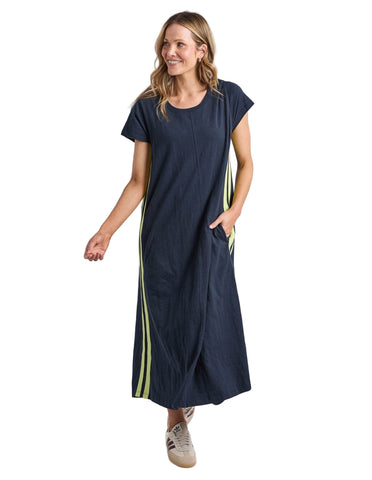 Recovery Dress Navy Neon Lemon
