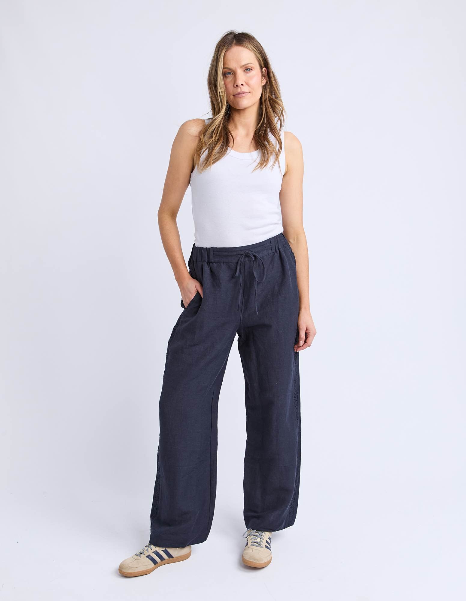 Foxwood - South Pant - Navy