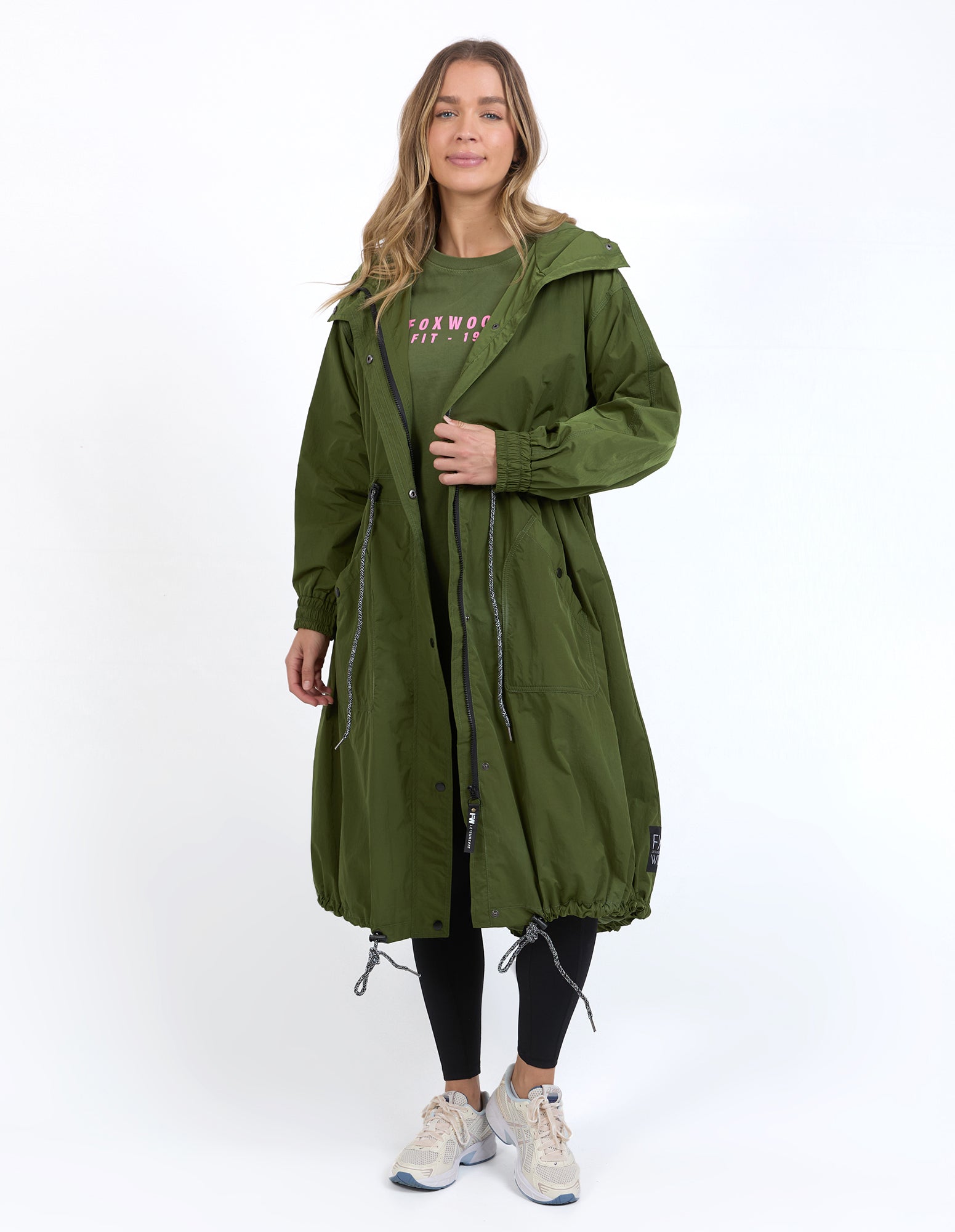 Foxwood - Longline Spray Jacket - Olive