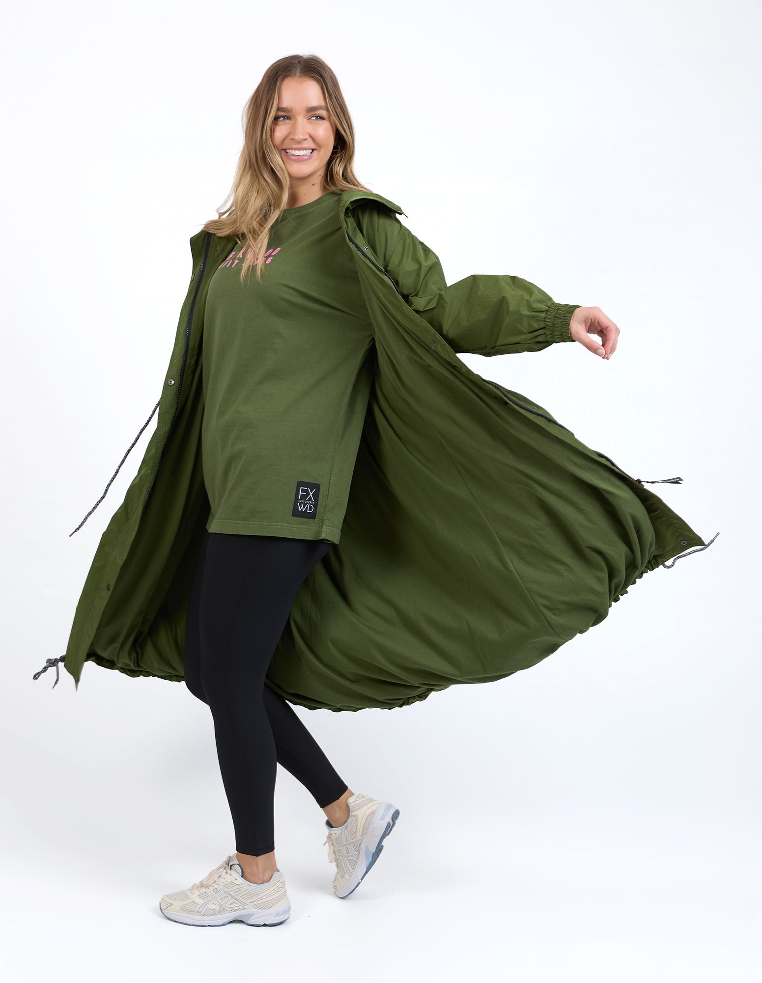 Foxwood - Longline Spray Jacket - Olive