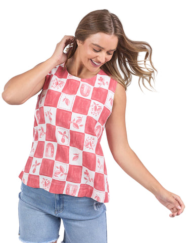 Biarittz Top Crimson