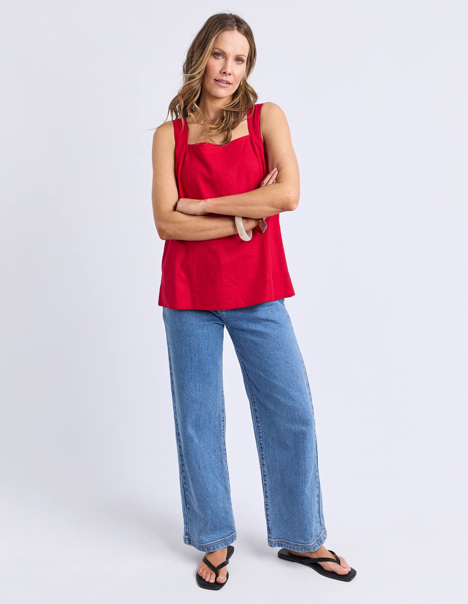 Foxwood Lourdes Top - Crimson