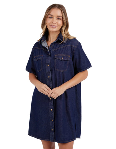 Foxwood Sorcha Denim Dress - Indigo Denim