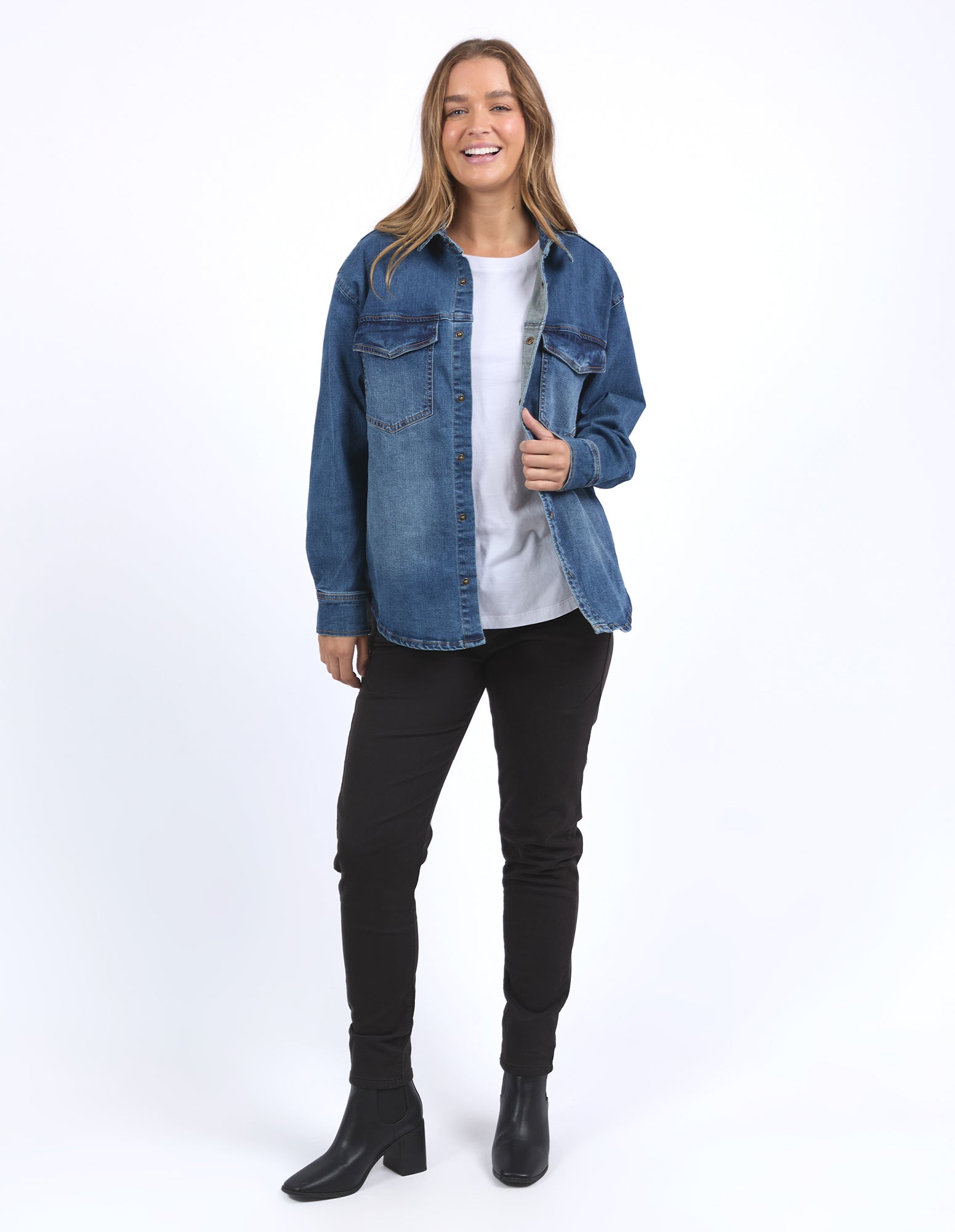 Foxwood Vintage Comfort Daisy Shirt - Denim