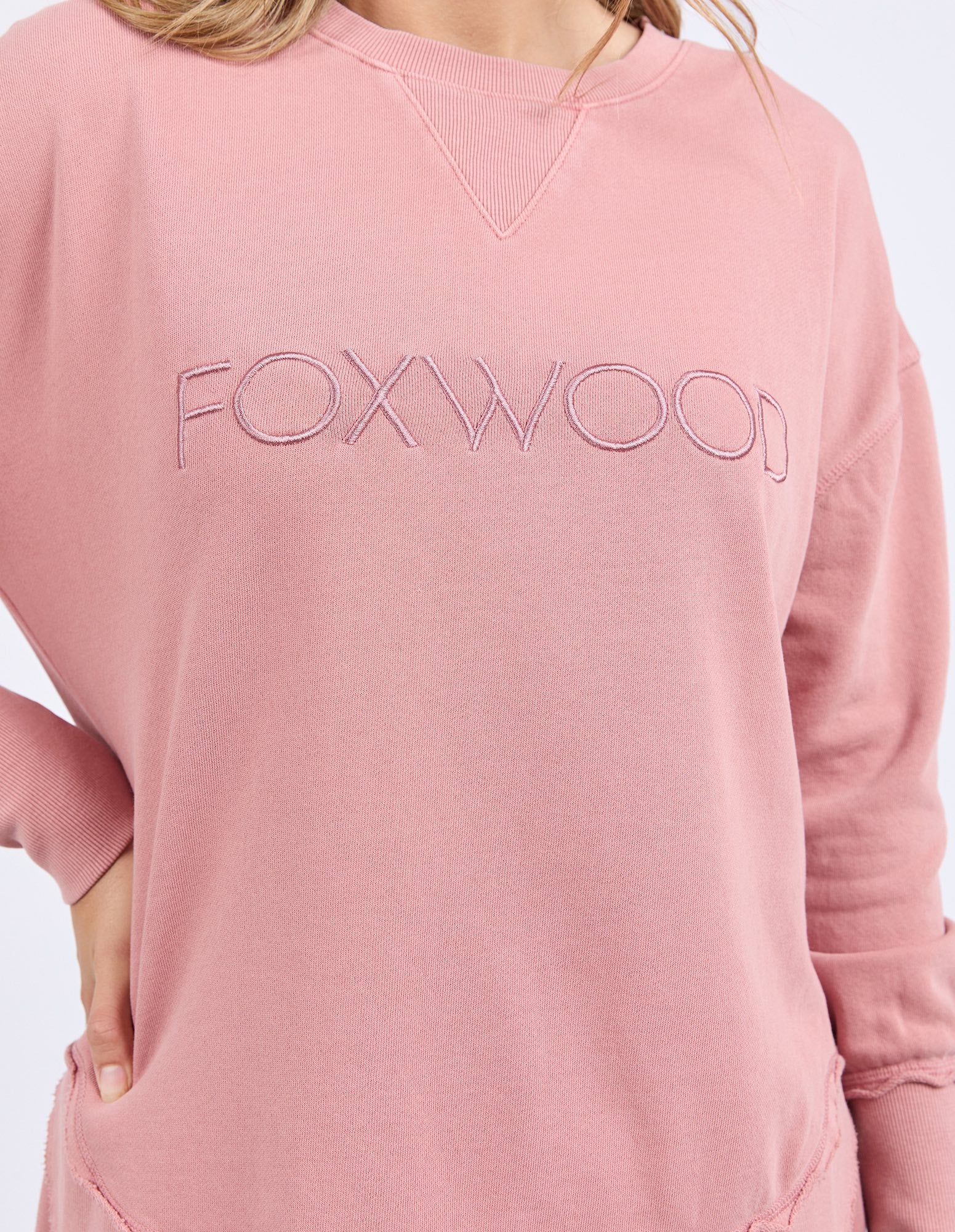 Foxwood Simplified Crew - Dusty Rose