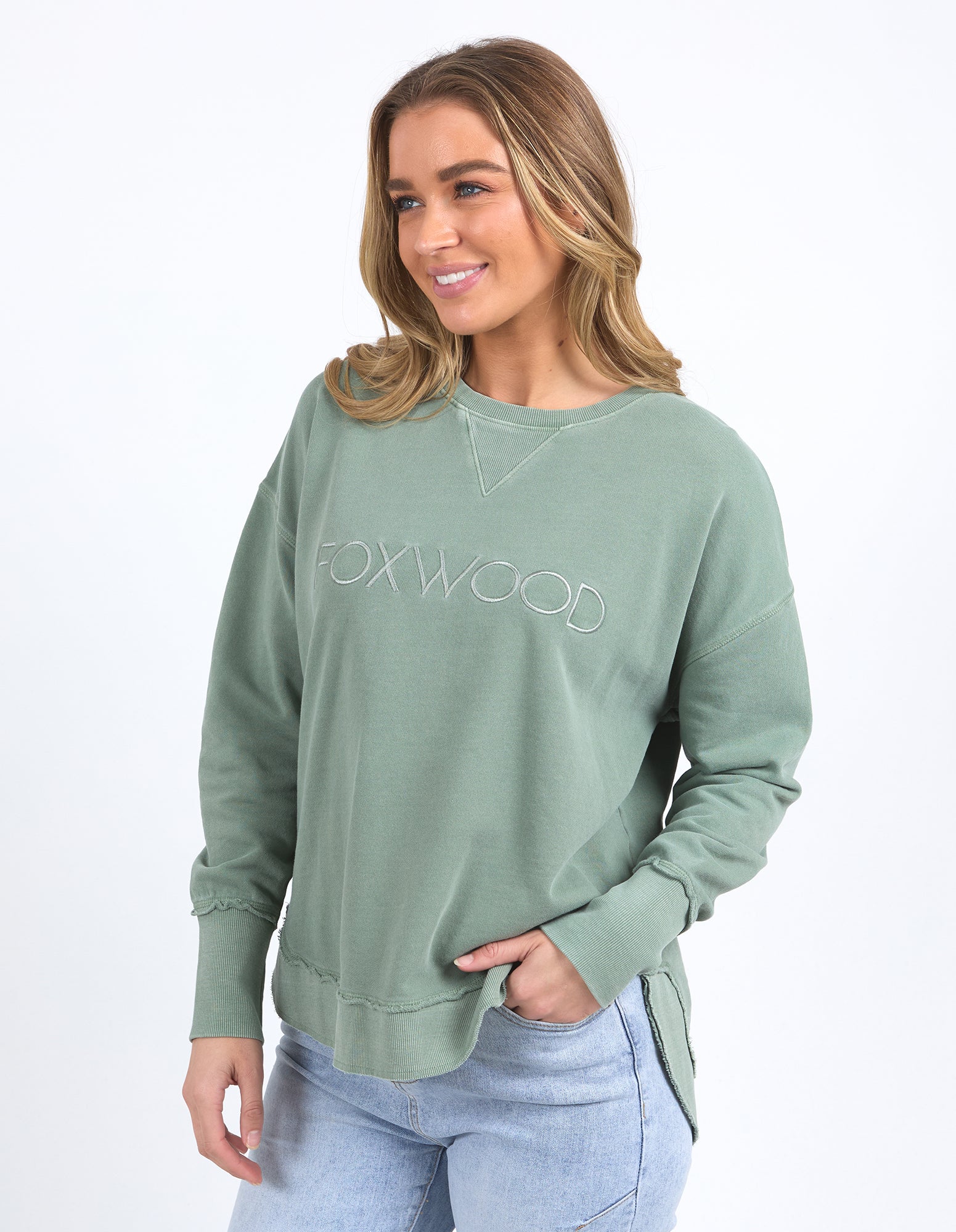 Foxwood Simplified Crew - Sage