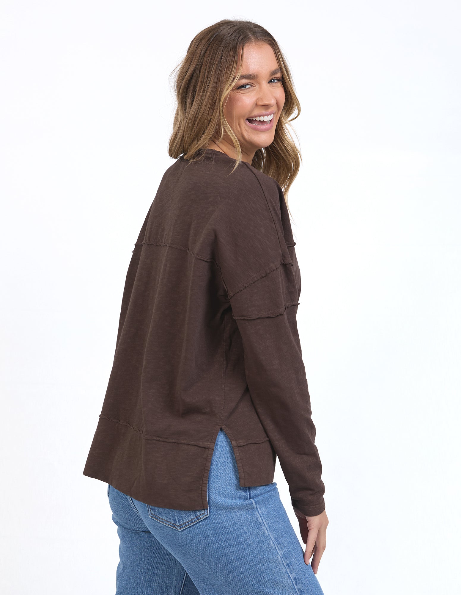 Foxwood - Jayne Throw On Top - Coffee Bean