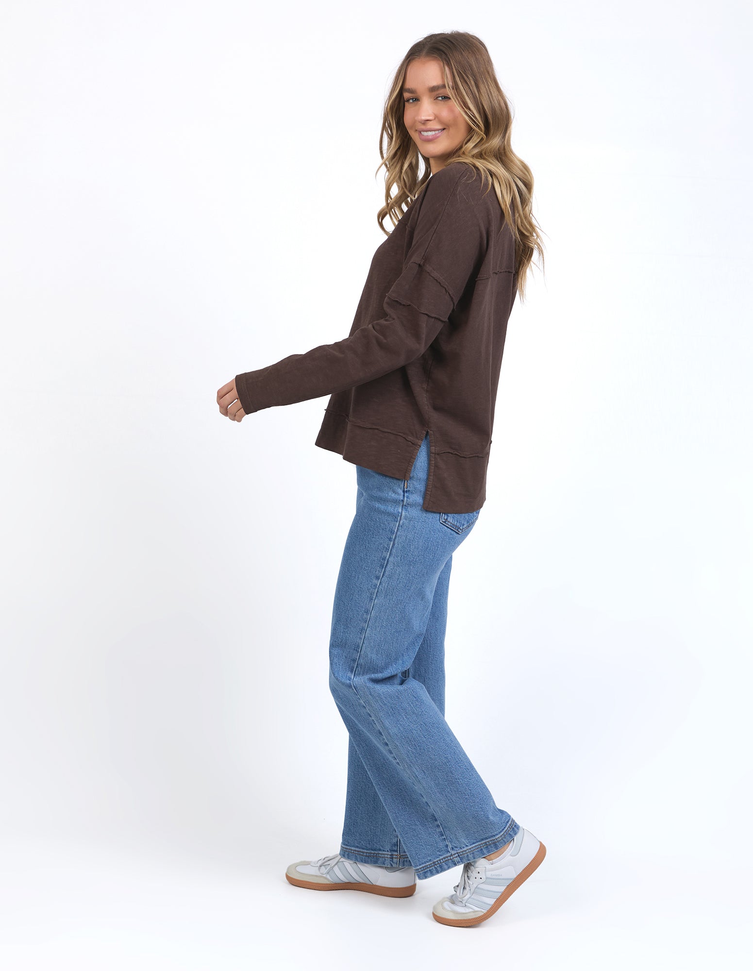 Foxwood - Jayne Throw On Top - Coffee Bean