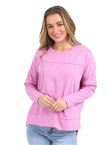 Jayne Throw On Top Fuchsia