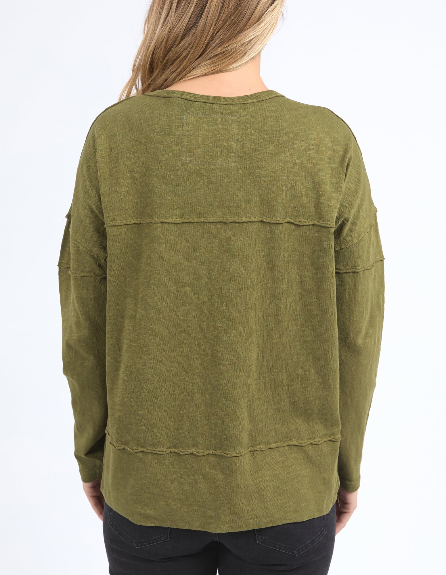 Foxwood - Jayne Throw On Top - Olive