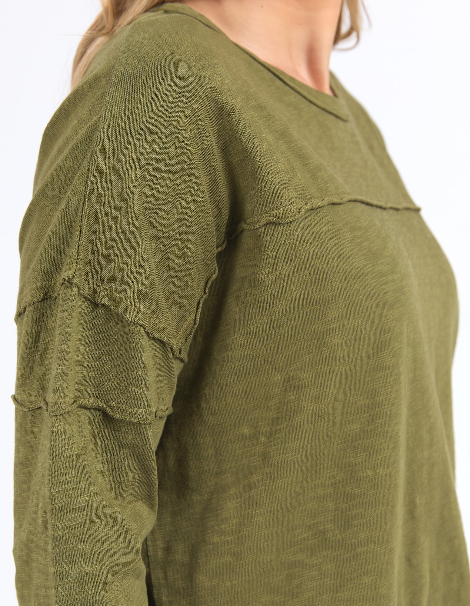 Foxwood - Jayne Throw On Top - Olive