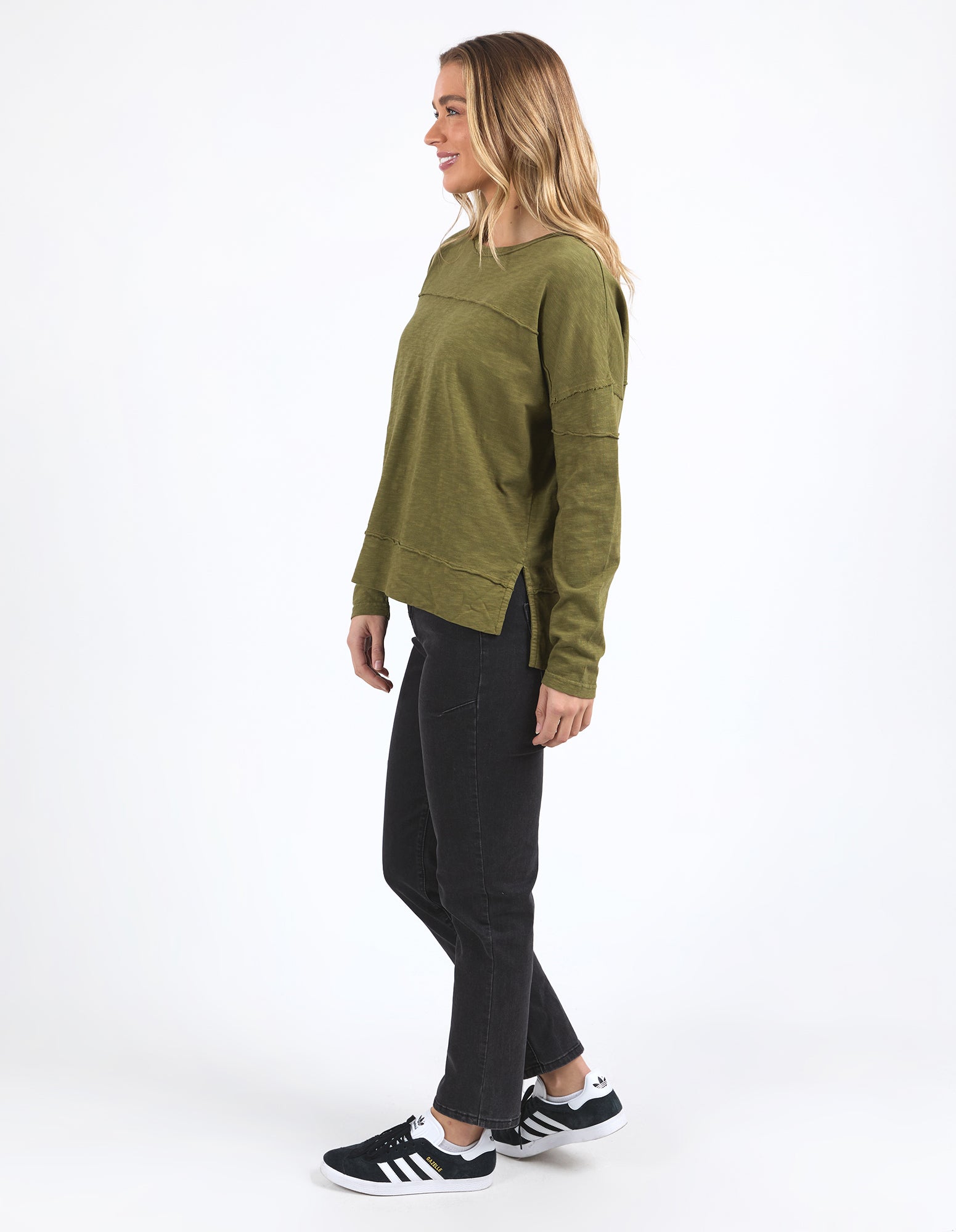 Foxwood - Jayne Throw On Top - Olive