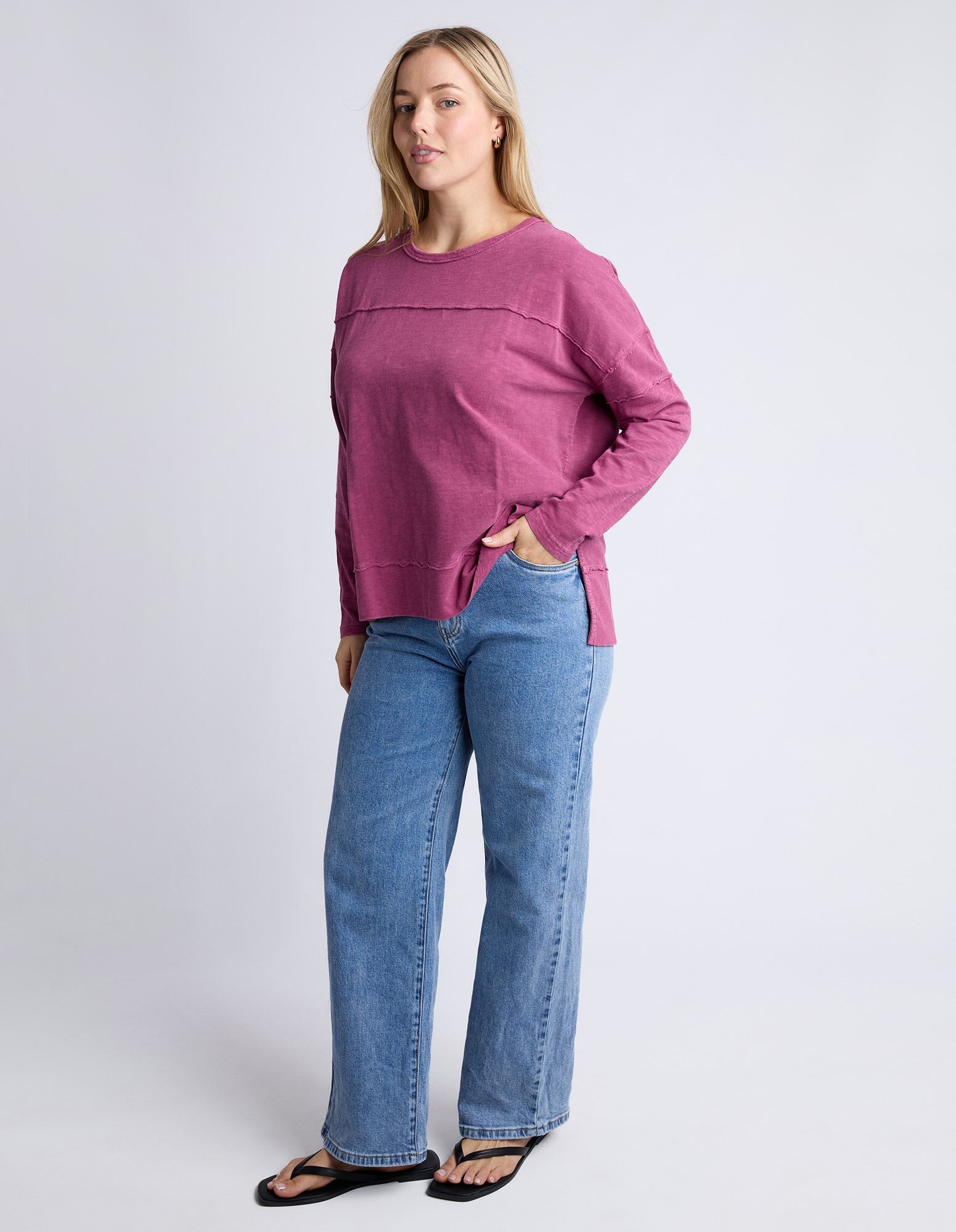 Foxwood - Jayne Throw On Top - Port