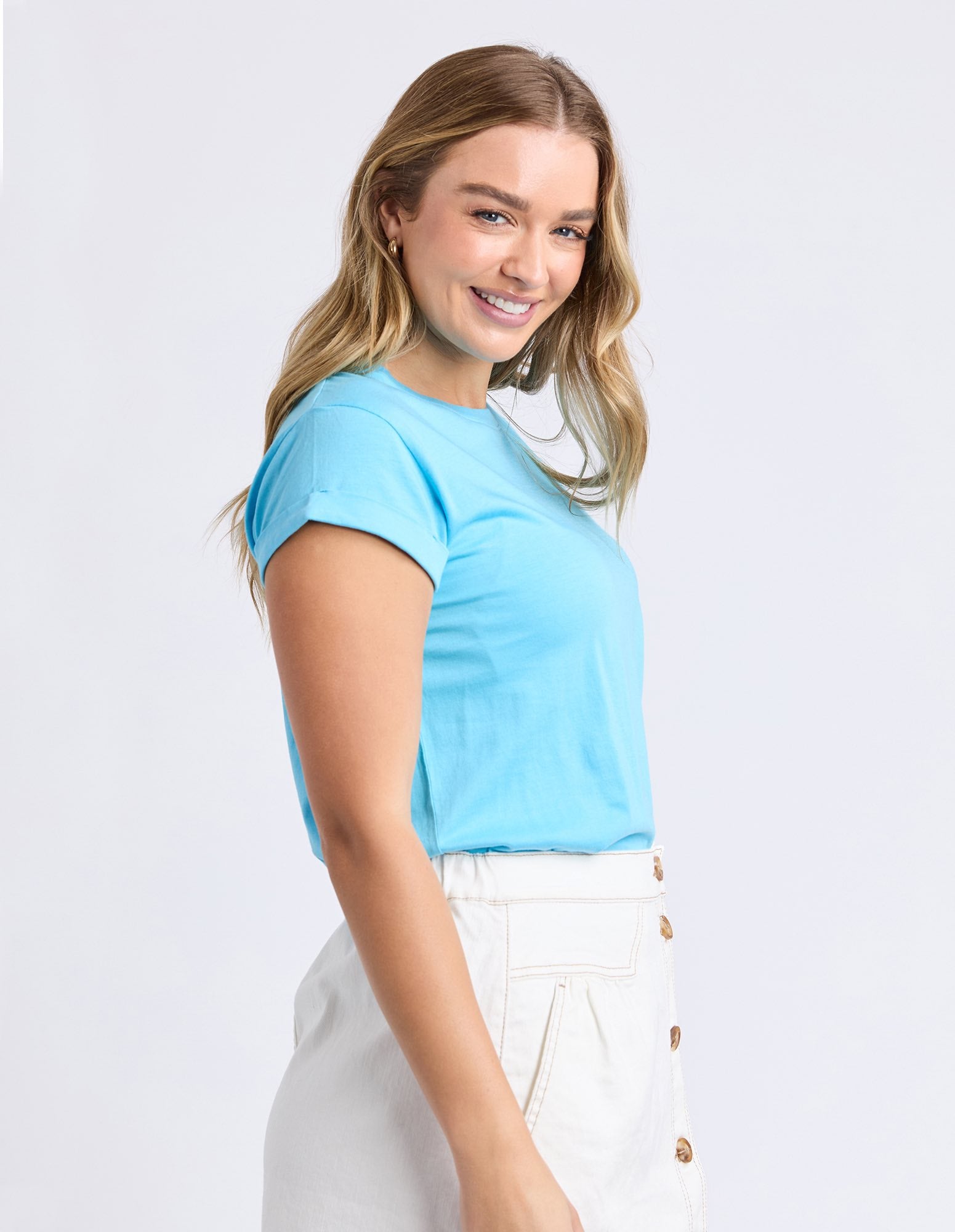 Foxwood Manly Tee - Azure