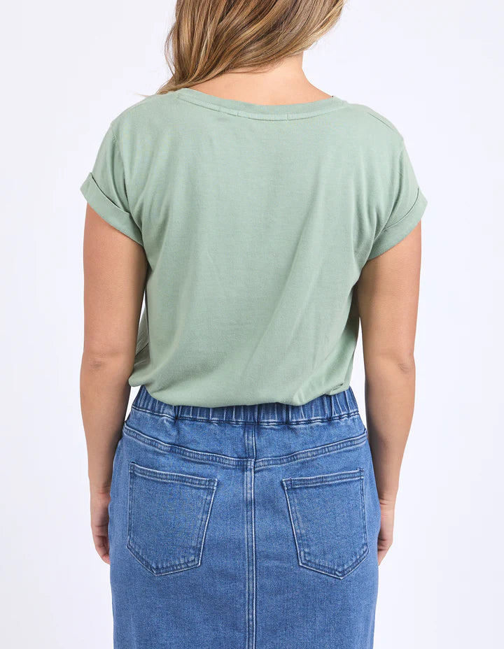 Foxwood Manly Vee Tee - Iceberg Green