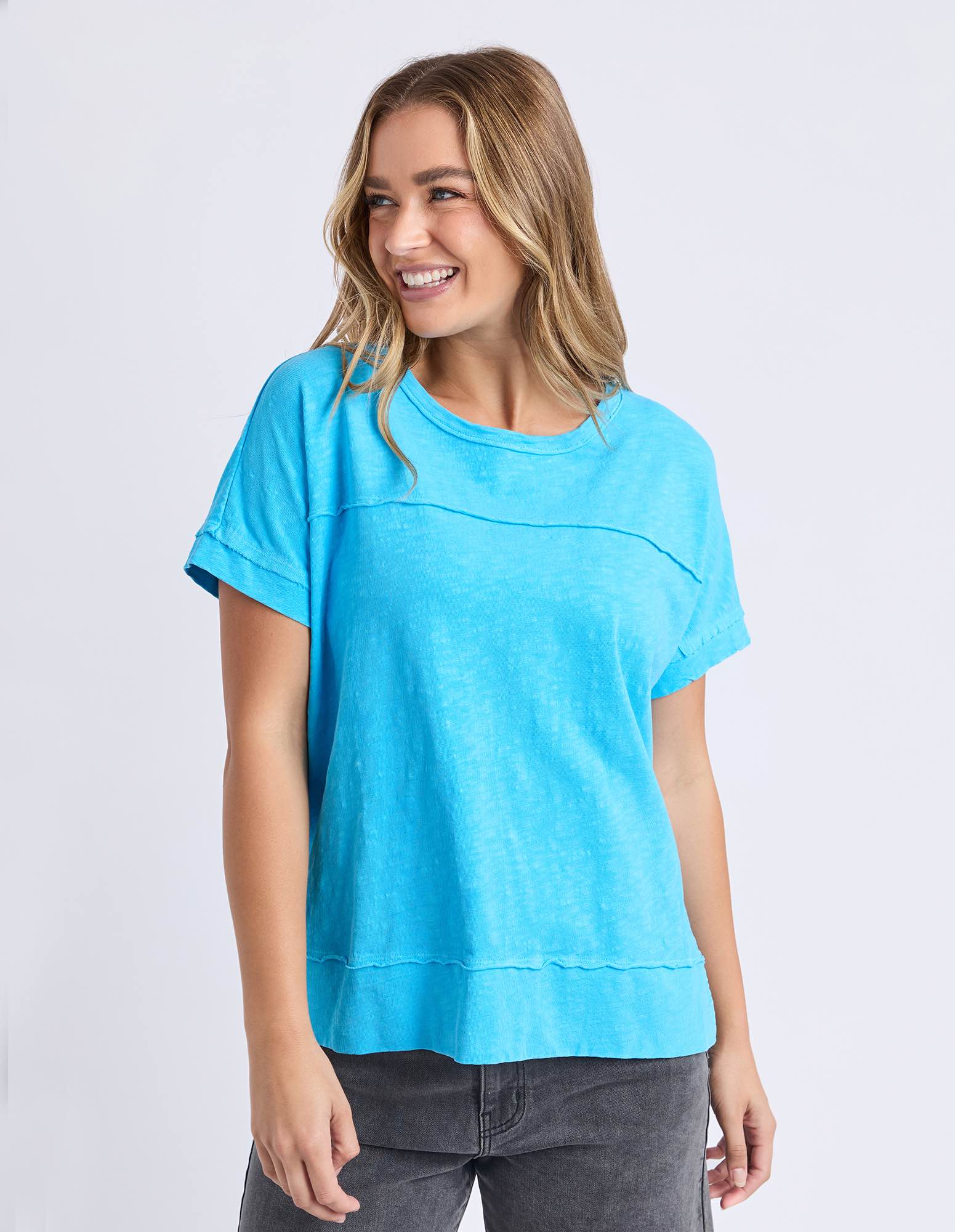 Foxwood - Allison Tee - Azure Blue