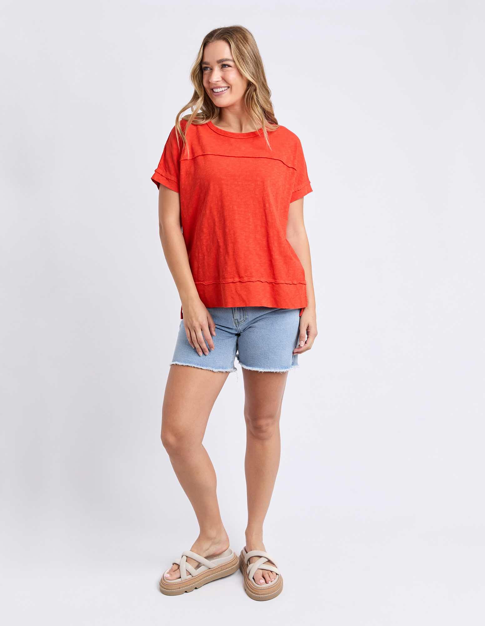 Foxwood - Allison Tee - Cayenne Red