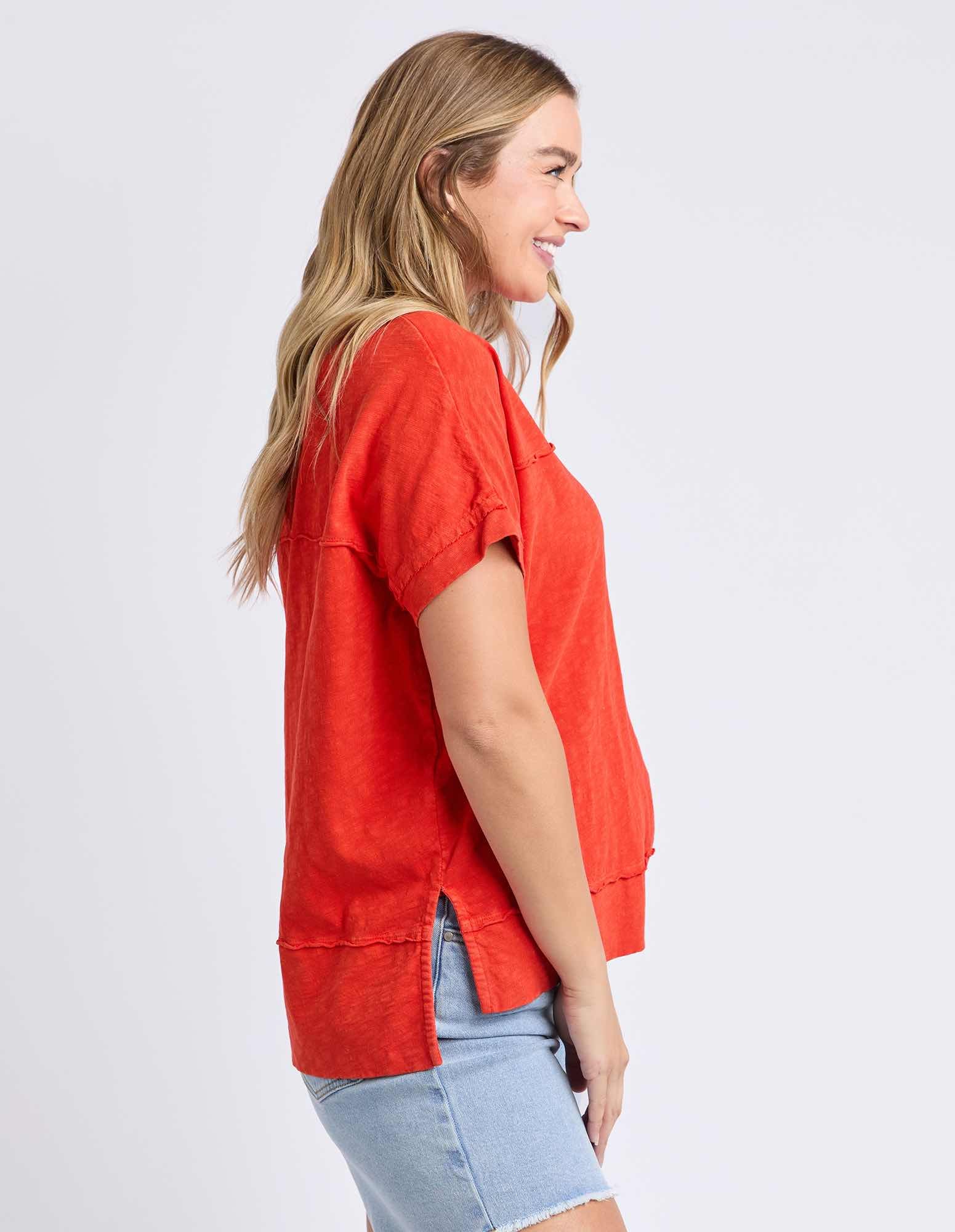 Foxwood - Allison Tee - Cayenne Red