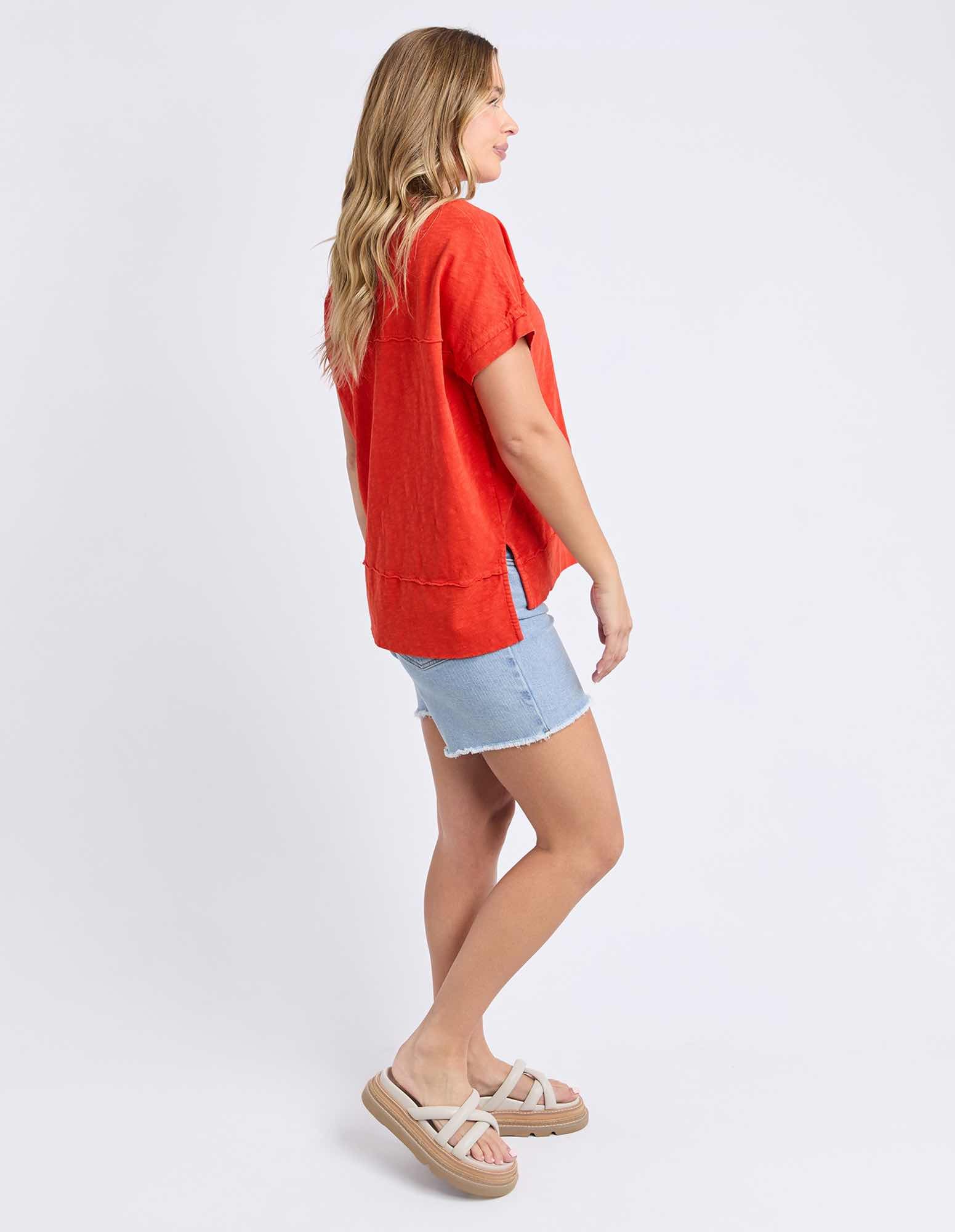 Foxwood - Allison Tee - Cayenne Red