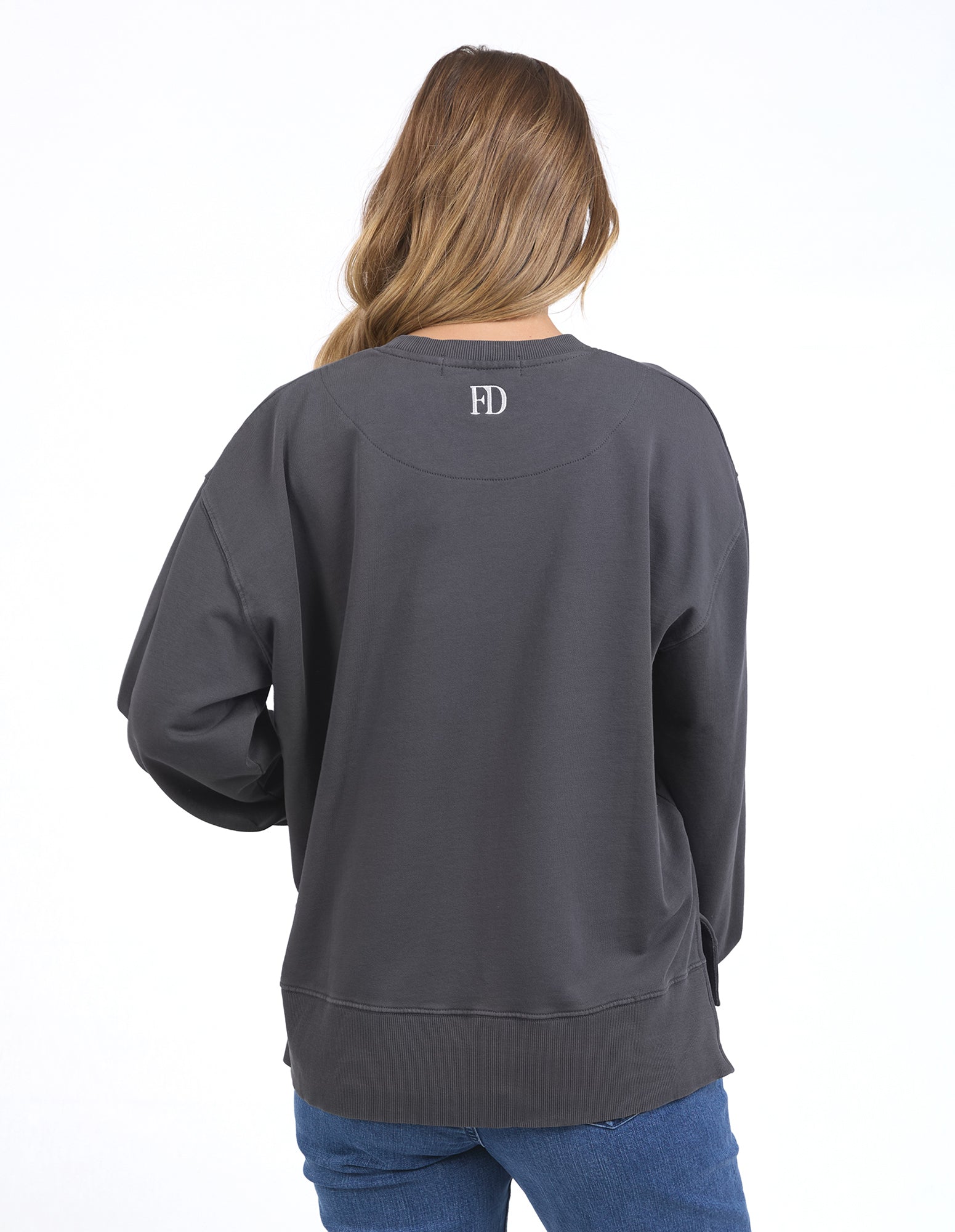 Foxwood Effortless Crew - Dark Grey
