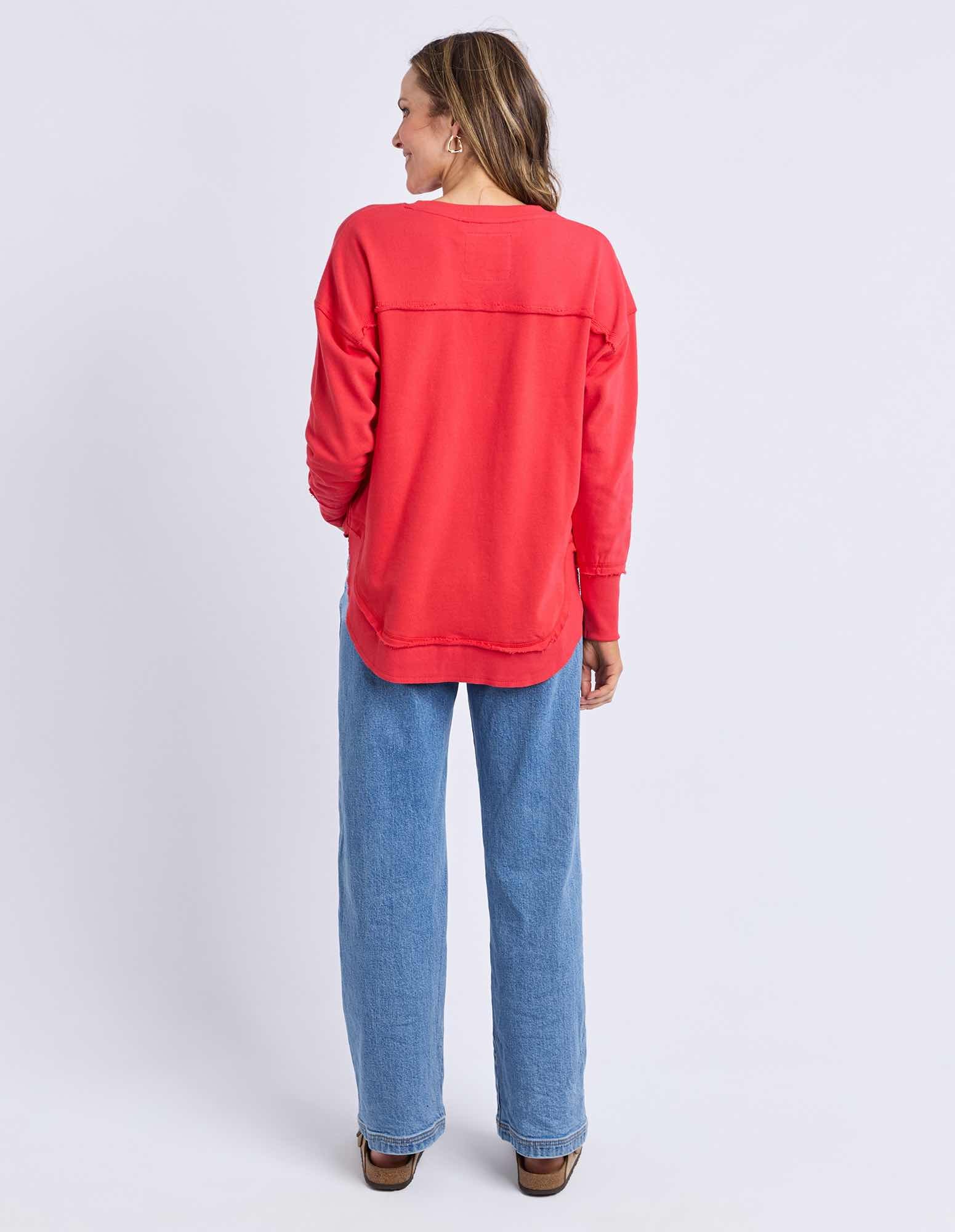 Foxwood Simplified Metallic Crew - Red - NEW COLOUR!