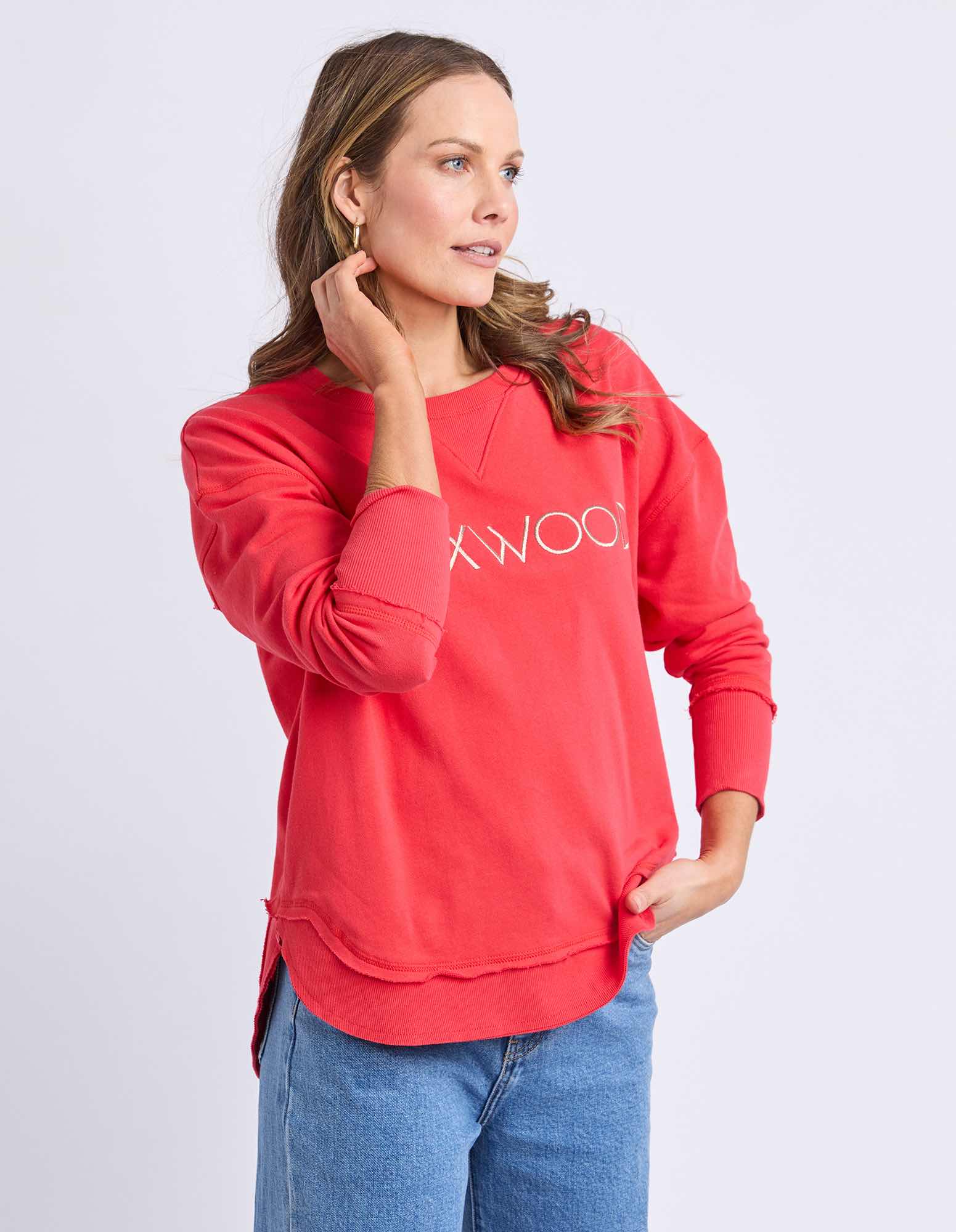 Foxwood Simplified Metallic Crew - Red - NEW COLOUR!