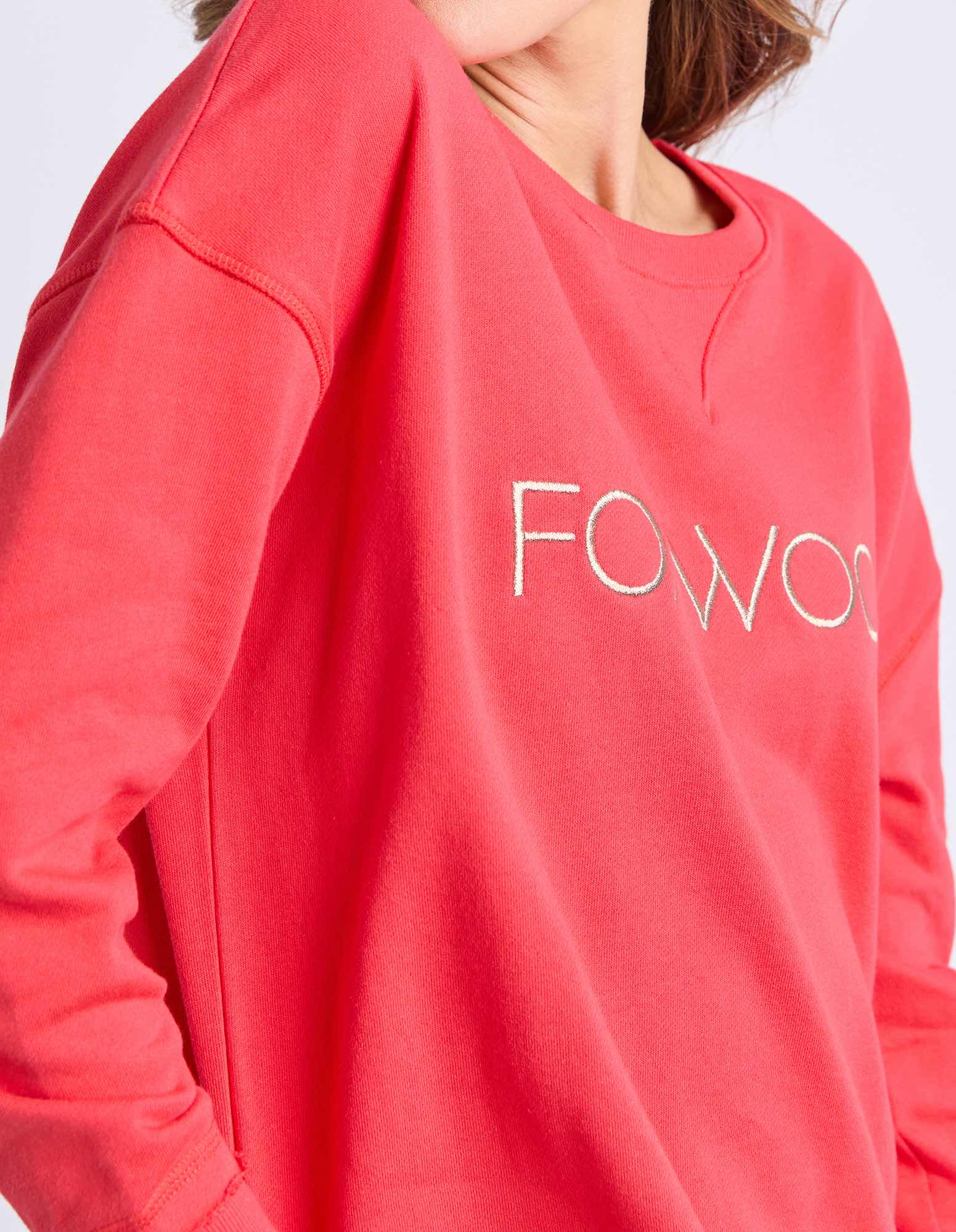 Foxwood Simplified Metallic Crew - Red - NEW COLOUR!