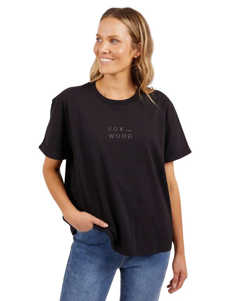 Foxwood Huntleigh Oversized Tee - Black – Portal 108