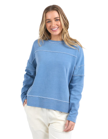 Jayne Throw On Fleece Coronet Blue