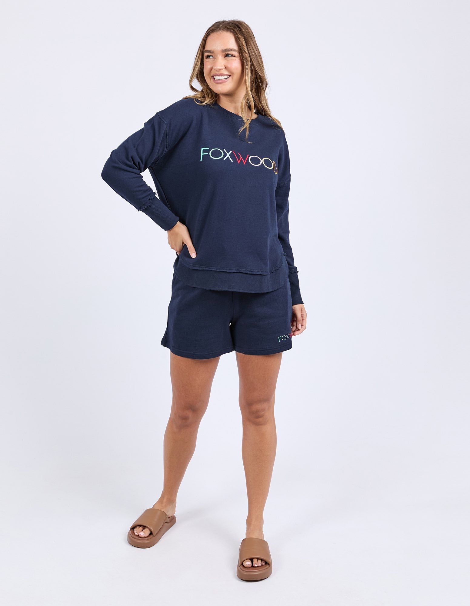 Foxwood Simplified Crew - Confetti Navy - NEW COLOUR!